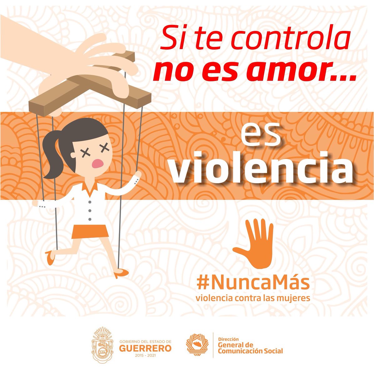 GuerreroComSoc's tweet photo. El amor no duele ni controla, aléjate de las relaciones tóxicas. #NuncaMás https://t.co/FpUMbJdMXh