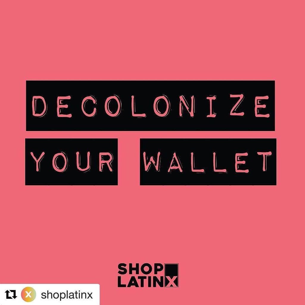 BoldLatina's tweet photo. We are about this! 🛍 #shopsmall #ShopPoC #decolonizeyourwallet Are you a #Latinx small biz? Need promotional help? Checkout #ShopLatinx 30% off packages today only! #Repost @shoplatinx ・・・
#DeColonizeYourWallet. Shop small. Shop POC. Donate your $ to… https://t.co/gUtGDwpuWd https://t.co/6Ok6stKO8j