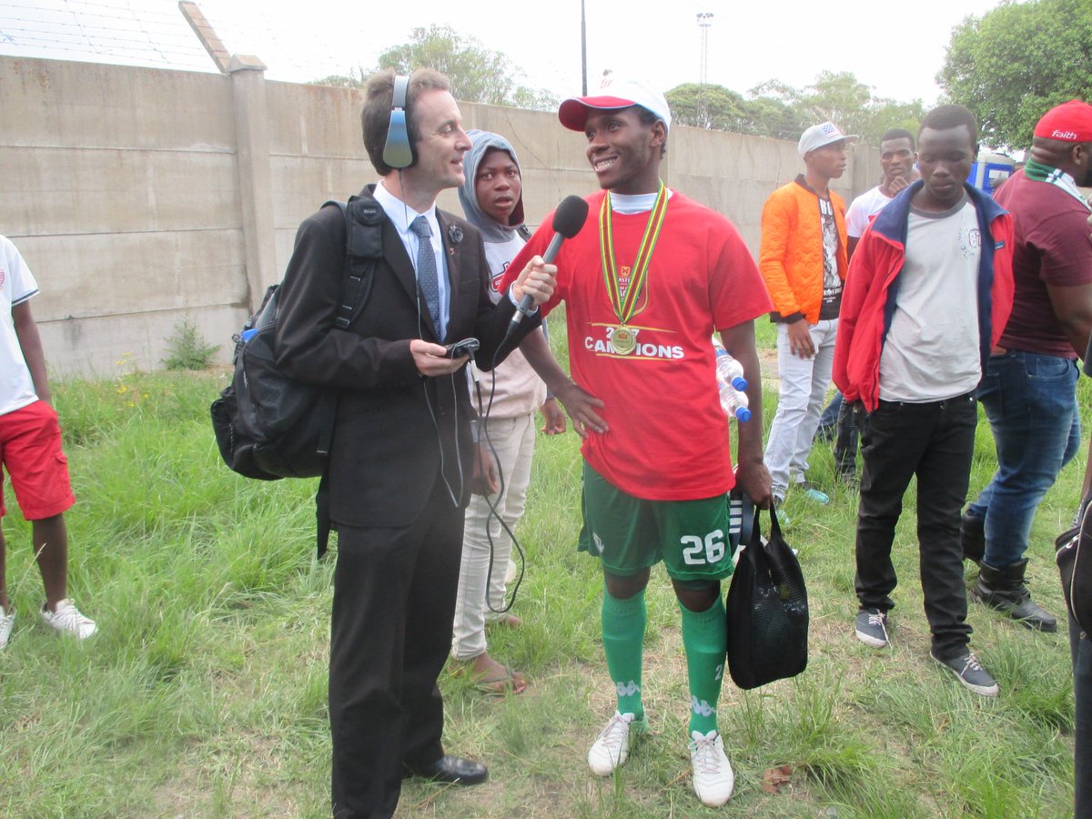 SteveVickers5's tweet photo. What a day at Ascot Stadium! Congrats to FC Platinum on their first PSL title #SSbhora @StarfmZimbabwe https://t.co/RCrJVZTzP7
