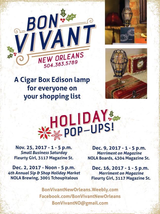 1st Pop Up 2day <a href="/FleurtyGirl/">Fleurty Girl 💚</a> Magazine for <a href="/ShopSmall/">Shop Small</a> 1-5 pm. Cigar Box Edison Lamps &amp; scarf necklaces 4 special ppl on your list! #shopsmallsaturday