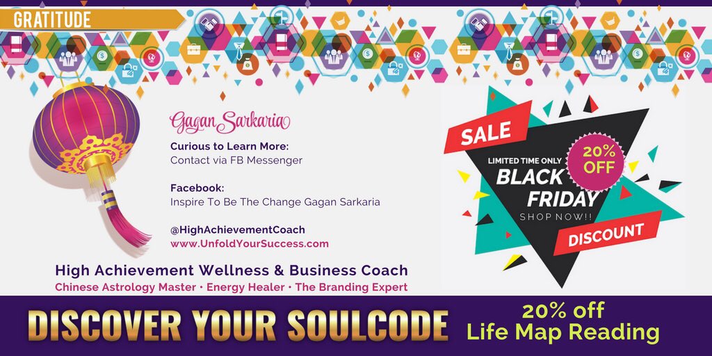 SarkariaGagan's tweet photo. Happy Holidays! #ShopSmall Discover Your SoulCode to Mesmerize, Magnetize & Monetize Your Talents, Remove Karmic Debt and Transform Your Pain Into Prosperity! #GaganSarkaria #LifeMapReading #UnfoldYourSuccess #EnergyHealer #ChineseAstrologyMaster @JohnEgreek @Jevinel @DianeSears https://t.co/nYWZiW0Nni