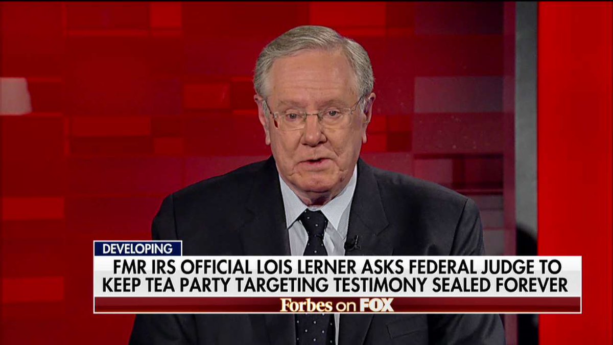 FoxNews's tweet photo. .@SteveForbesCEO: "[Lois Lerner] is guilty as all get-out... Why didn't Sessions prosecute her and her cohorts?" #ForbesonFox https://t.co/Mc5QymTsDs