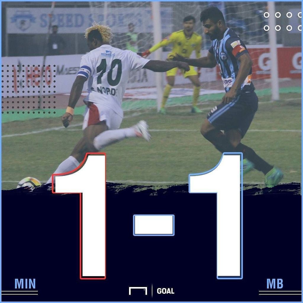 Goal_India's tweet photo. ICYMI: Minerva Punjab held Mohun Bagan to a draw in the 2017/18 I-League opener.
#MPFCvMB #Minerva #MohunBagan #HeroILeague #IndianFootball https://t.co/S0T8Z46UlL https://t.co/jjwz6X8tdG