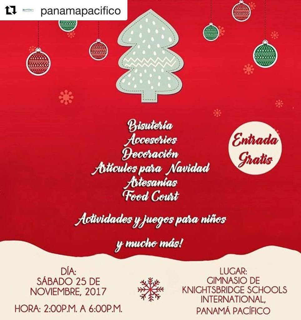 ksipanama's tweet photo. Join us at the @riverbazaar today as of 2:00 pm and find everything from Christmas items, accessories, to jewelry and crafts. There will also be games for children, foodcourt and much more. #RiverBazaar #prepforchristmas #PanamaPacifico
#Repost @panamap… https://t.co/EzYpZWtGtG https://t.co/Dlduv60nPB