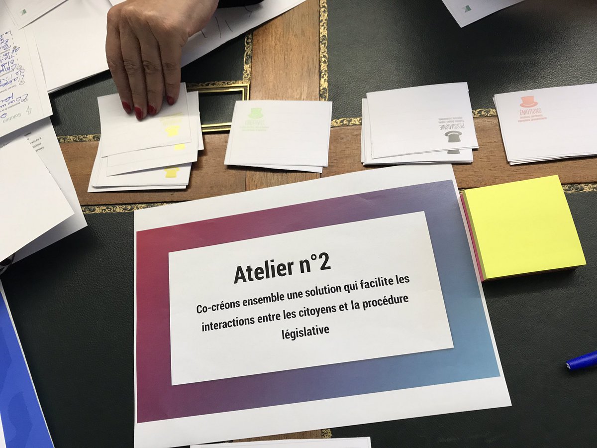 DemoulinEM's tweet photo. Les Ateliers citoyens  au travail cet après-midi à l'@AssembleeNat pour développer des propositions sur la démocratie numérique et citoyenne #ReformesAN https://t.co/93PZ4ercPx