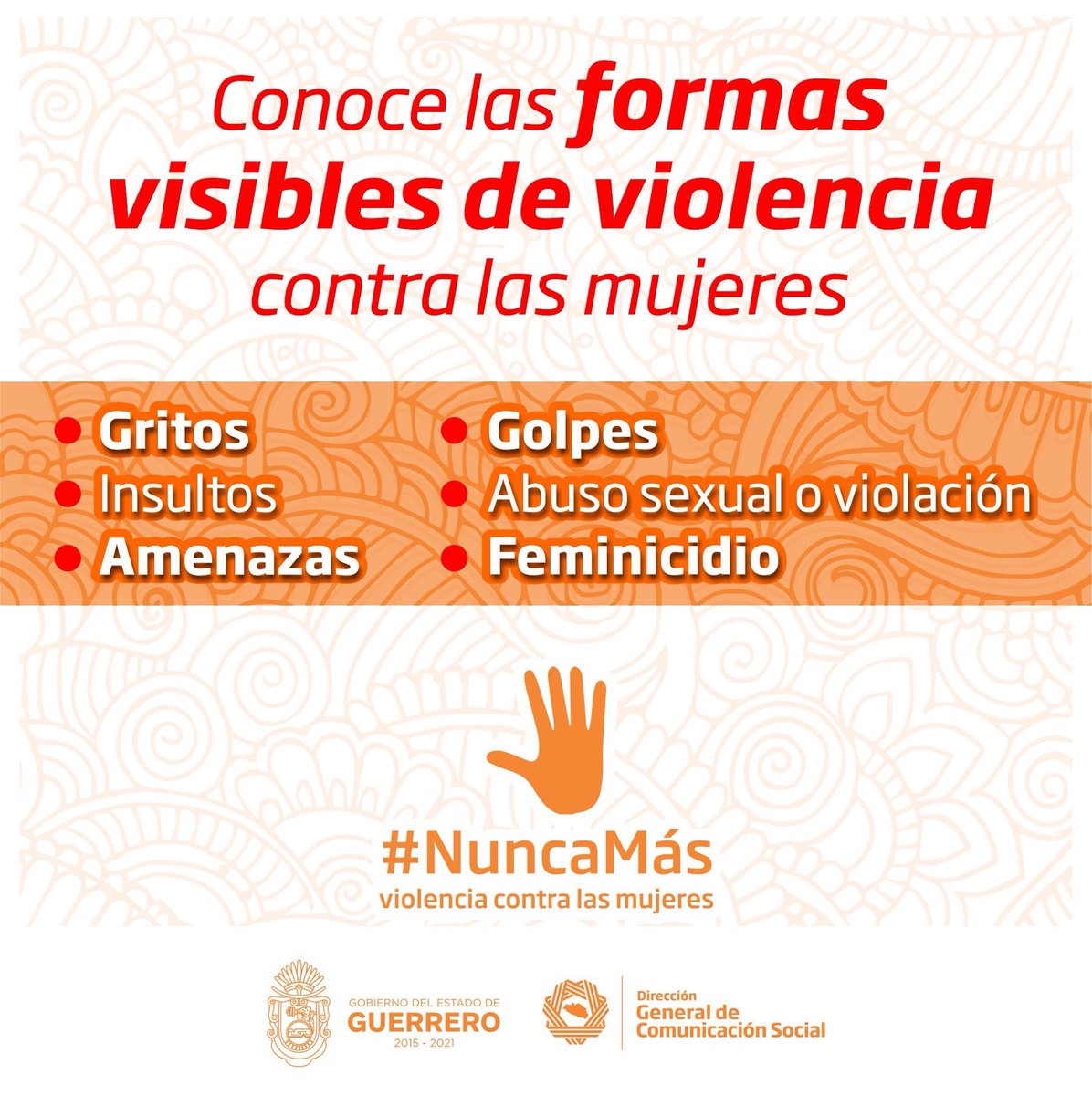 GuerreroComSoc's tweet photo. Identifica los tipos de violencia contra las mujeres. #NuncaMás https://t.co/ahGHHWh05f