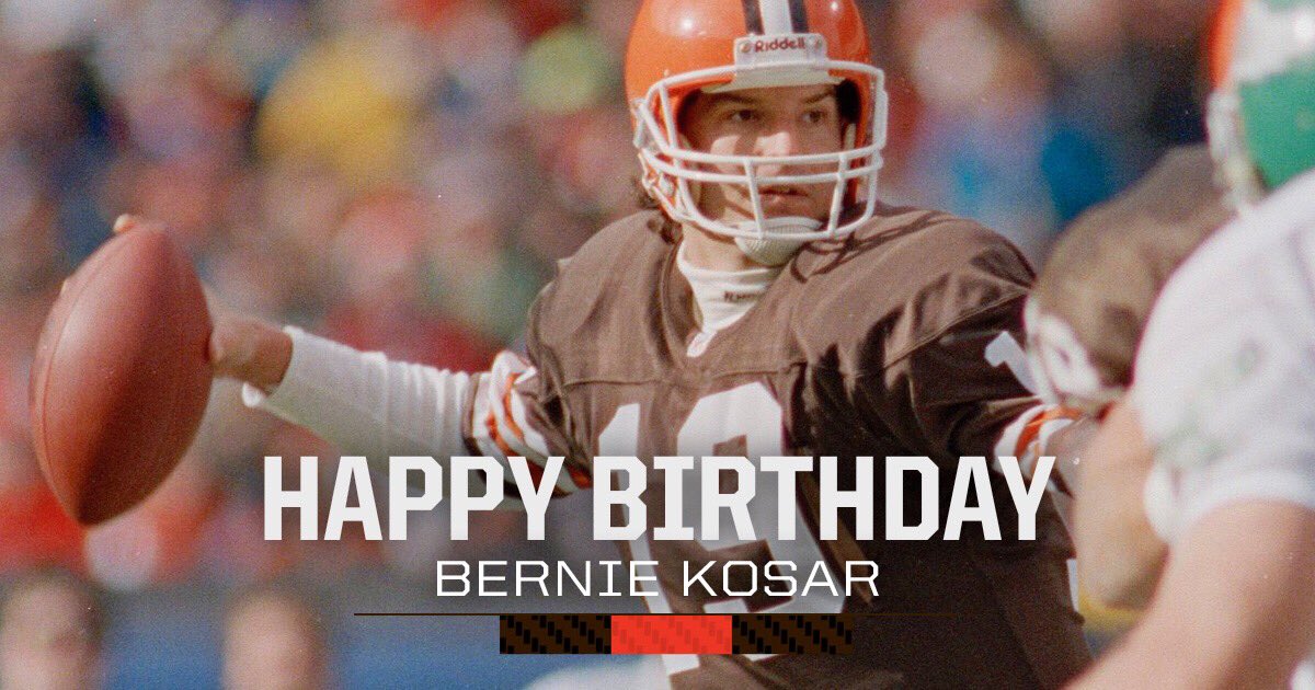 Browns's tweet image. 🎉 RT to wish @BernieKosarQB a Happy Birthday! 🎉