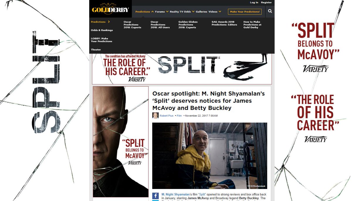 JAMsessionMB's tweet photo. #WeekendWatchRecommendation - @splitmovie with James McAvoy's #awardworthy performance on @HBO #OnDemand , DVD, Blu-Ray, Digital @Amazon @dvdnetflix https://t.co/abmex80HPR