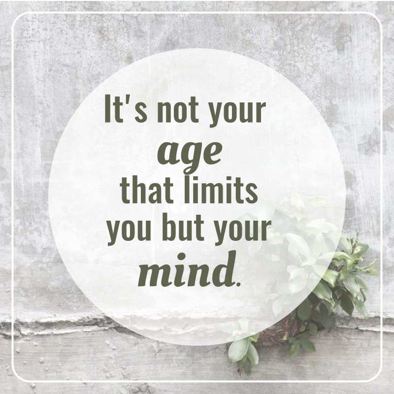 DrKristieLeong's tweet photo. Don't let your age be a mental barrier. You can move toward better #health &amp; #fitness no matter what your age! #healthyaging https://t.co/CI0MR6tFtl