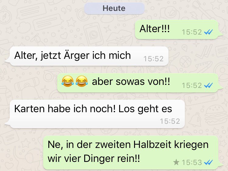 Chats die Du Dir nicht ausdenken kannst 😕 #bvbs04 
#skybuli #NURDERBVB