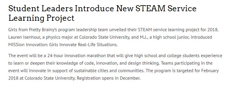 winey02's tweet photo. Want to go beyond the Hour of Code? How about a high school and college lead 24 hour innovation marathon?  Facilitated by @prettybrainy .  If you are w/n 6 hours of FC, please join us! https://t.co/jSA60HLfIV