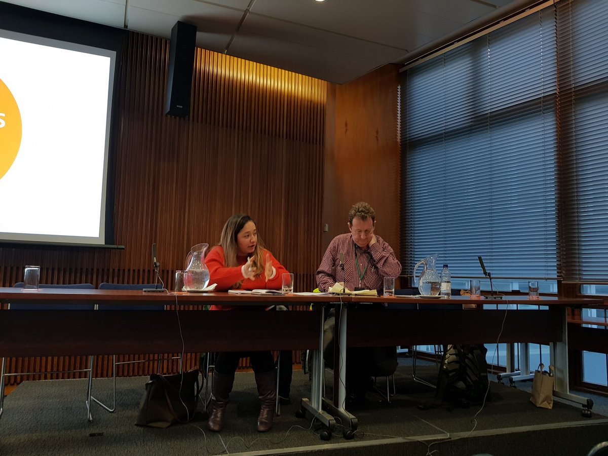 LouECullen's tweet photo. #LabLon17 Asked @feryaldemirci &amp; @juliangbell how Labour can encourage Cllrs to be advocates for walking and cycling, not afraid of resistance #labourcyclists  #miniholland https://t.co/uVpSdpniFx