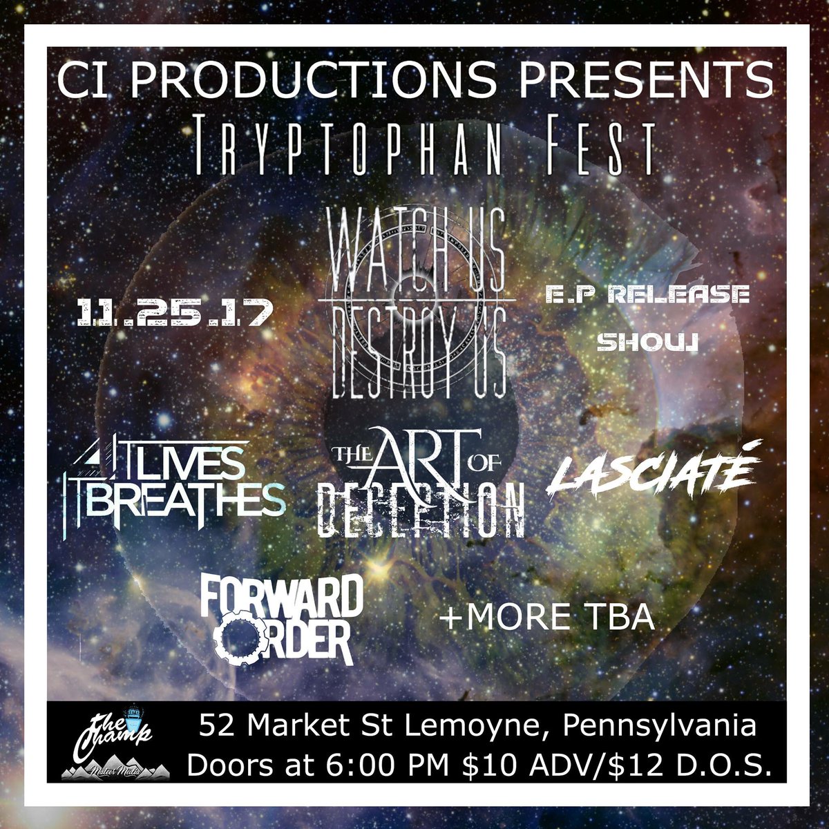 forward_order's tweet photo. Who are we gonna see tonight?! #music #band #metal #metalcore #like #follow #retweet #forwardorder #show #tonight #soon #hype #thechamp #EP https://t.co/eLYzY8wP22
