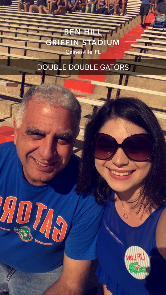 MessyJessieG's tweet photo. GO GATORS love coming to games with my dad! #itsgreatUF #doublegators https://t.co/ZvgZBlq58v