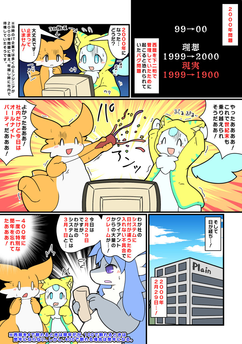 2000年問題の後に潜んでいた400年に一度の罠 #擬竜戯画 