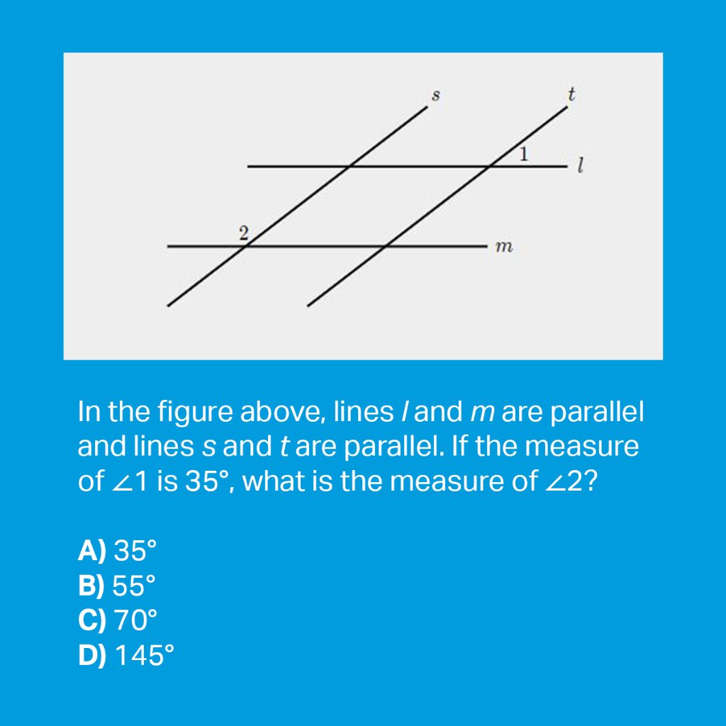 CollegeBoard's tweet photo. Think you know the answer to this #SATPractice question? Reply with your guess and we'll share the correct answer this afternoon. https://t.co/h6gV3pxTgJ