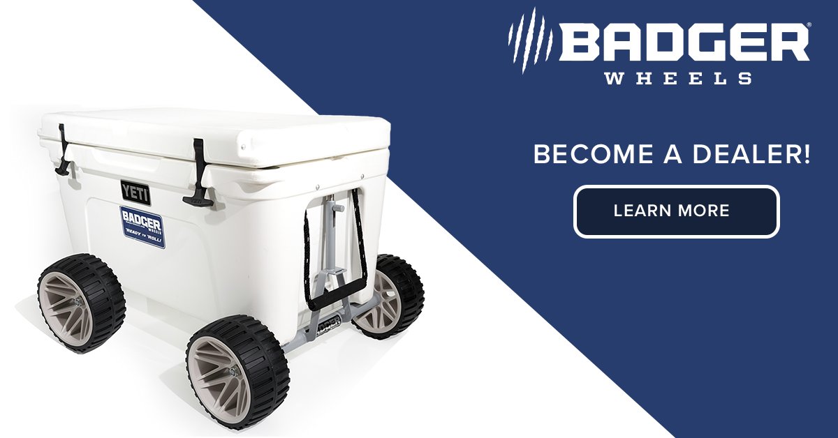 CoolerExtras's tweet photo. Love #BadgerWheels? Become a certified dealer with the help of Cooler Extras! Drop us a line: https://t.co/46Sy1aQQmo #SmallBusinessSaturday https://t.co/VNXO4NhUgu