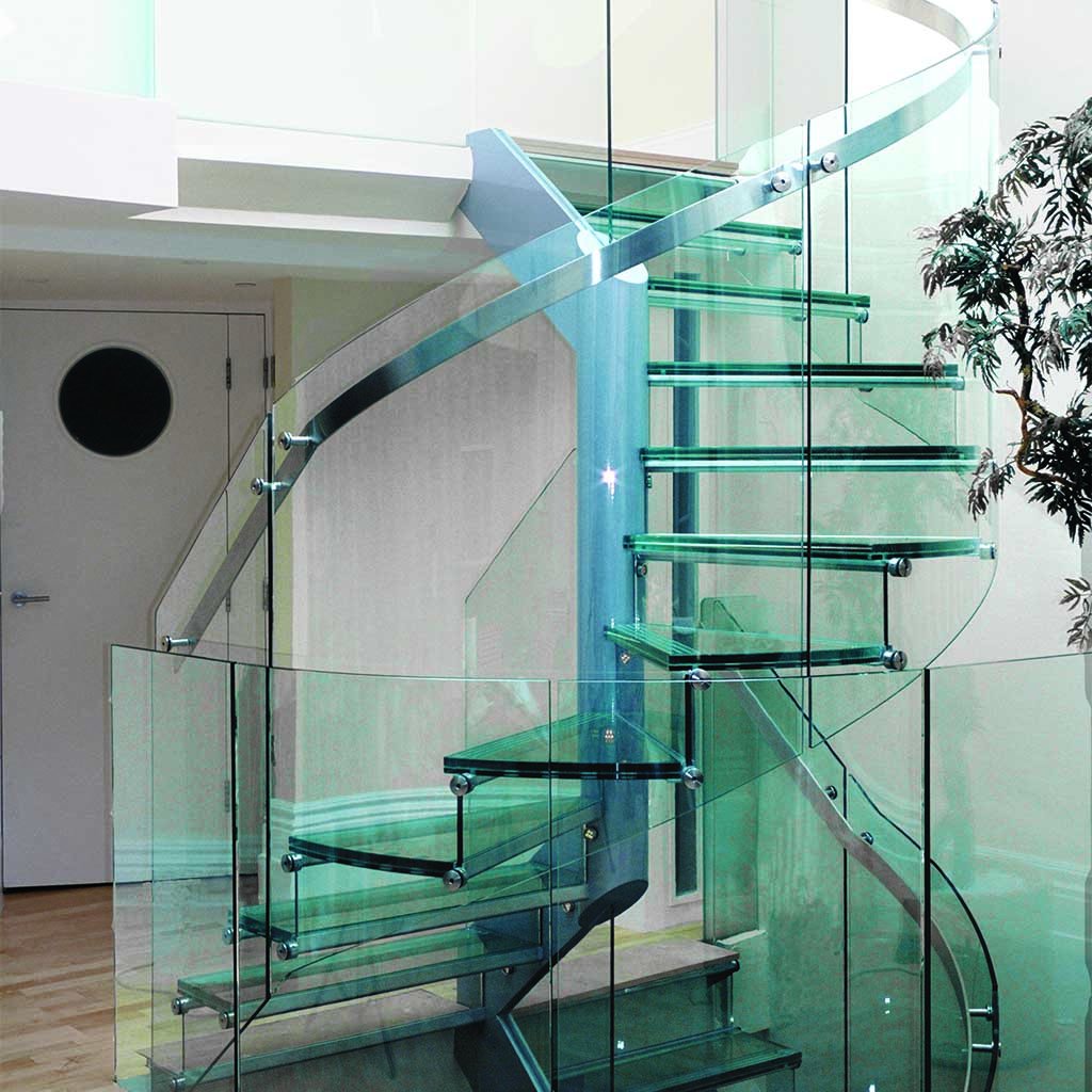 Nothing creates the 'wow' factor more than a glass staircase. Check out our online gallery for design inspiration! ow.ly/EHoj30gG0lT