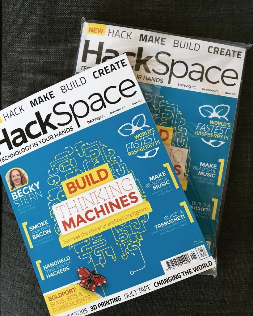 AlwaysComputing's tweet photo. I live he fact that the first issue was free, but there was no need to send me two guys!!!! Anyone want it?? #HackSpace #HackSpaceMag https://t.co/WASm1jh2kj https://t.co/AvvsaF4HK0