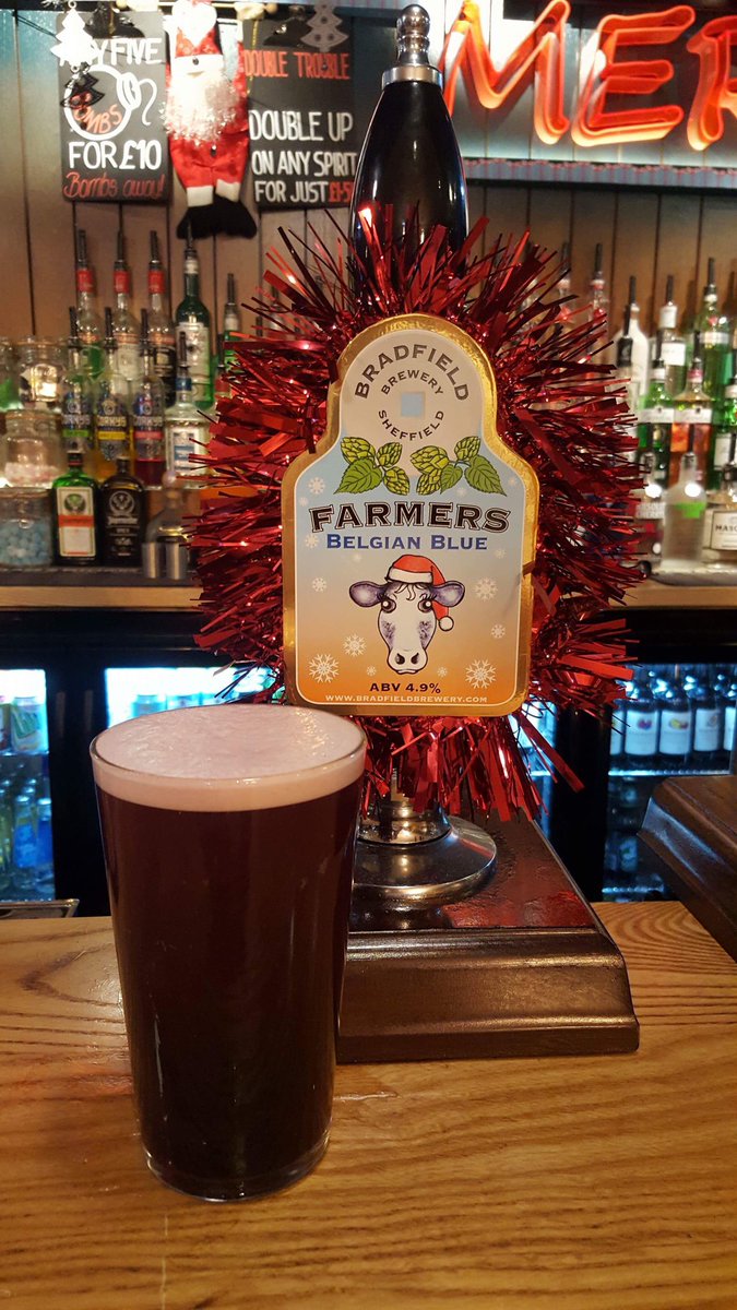 #Belgianblue on the taps today, from the fantastic #Bradfieldbrewery