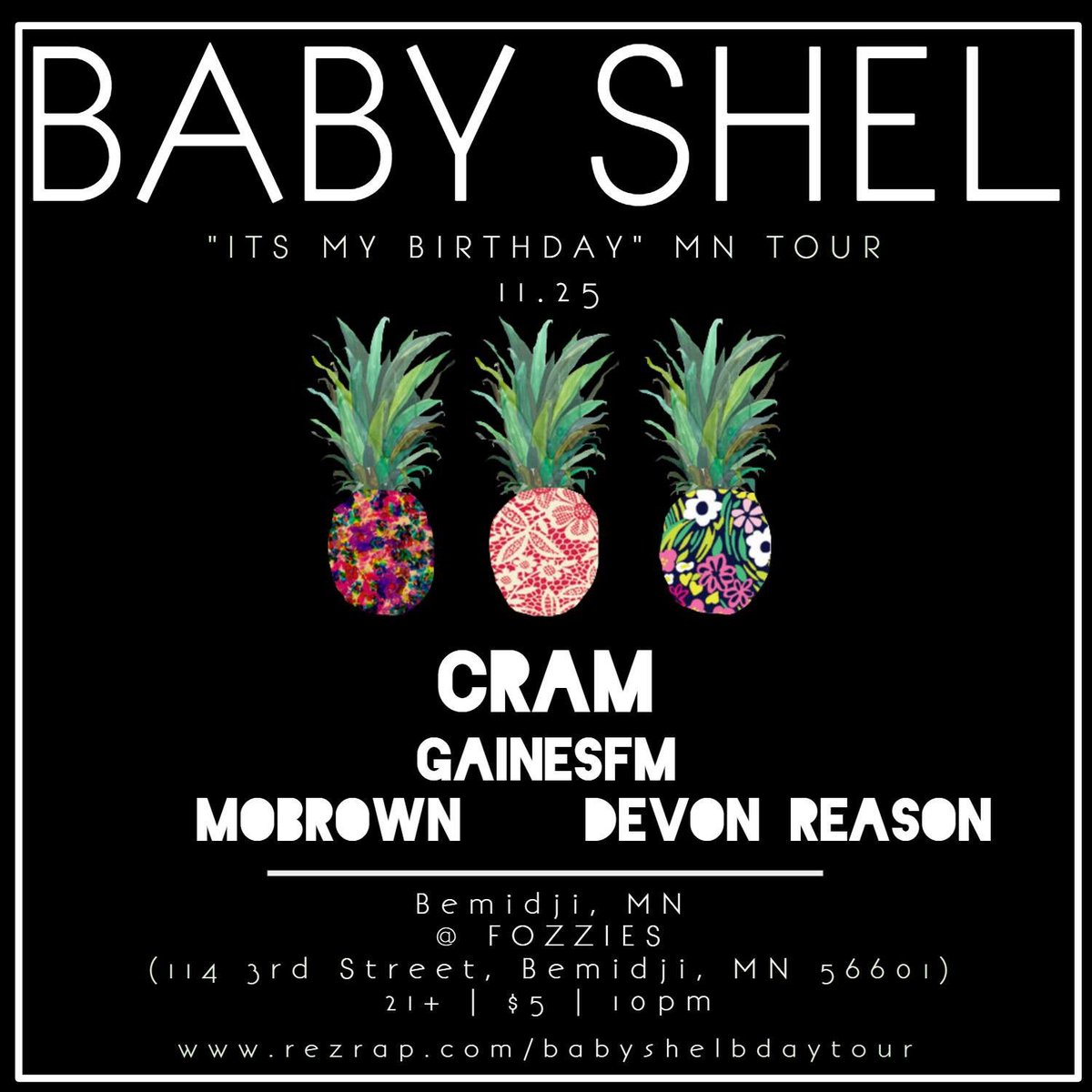 fuckcram's tweet photo. First time performing in Bemidji, MN tonight! 
Big s/o to @BabyShel100 😈 https://t.co/95J5VwmSTt