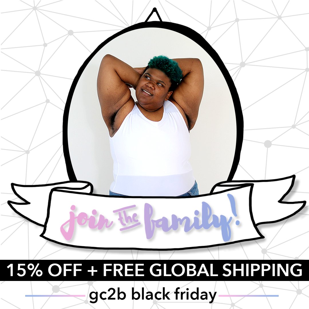 Point5cc's tweet photo. RT @gc2b_apparel: Our biggest sale of the year is live! All binder stock is 15% off, &amp; we're giving you FREE WORLDWIDE EXPEDITED shipping when you sign up for our newsletter! (ends 11/27!) #gc2b #bindersale #ftm #LGBT #trans

https://t.co/y75CqAslUv https://t.co/6lO2NS423D