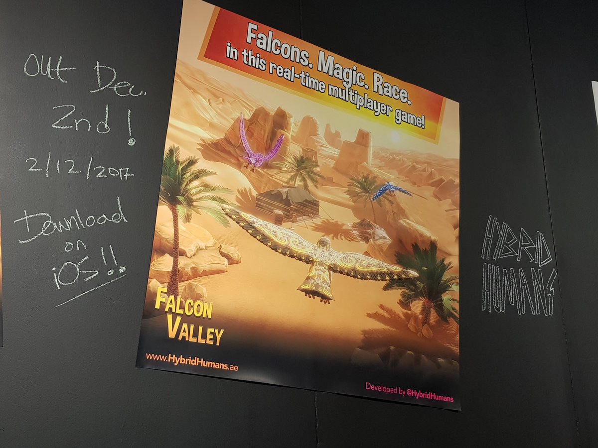mi_alhammadi's tweet photo. @Mithos @HybridHumans @games_m_e @HybridHuman_ @Sumaia_Alamoodi @AfterWorkGames @fterWorkGames وجربنا لعبة Falcon Valley
من تطوير @HybridHumans
وبتصدر بشكل رسمي على أجهزة iOS
بتاريخ 02-12-2017
#gamescon17 https://t.co/NbsQtSxziq