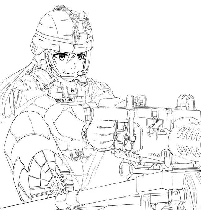 Let Browning teach you how to use M2
Browning:Let the enemy disappear with the bunker~~(dong!dong!dong!...) 