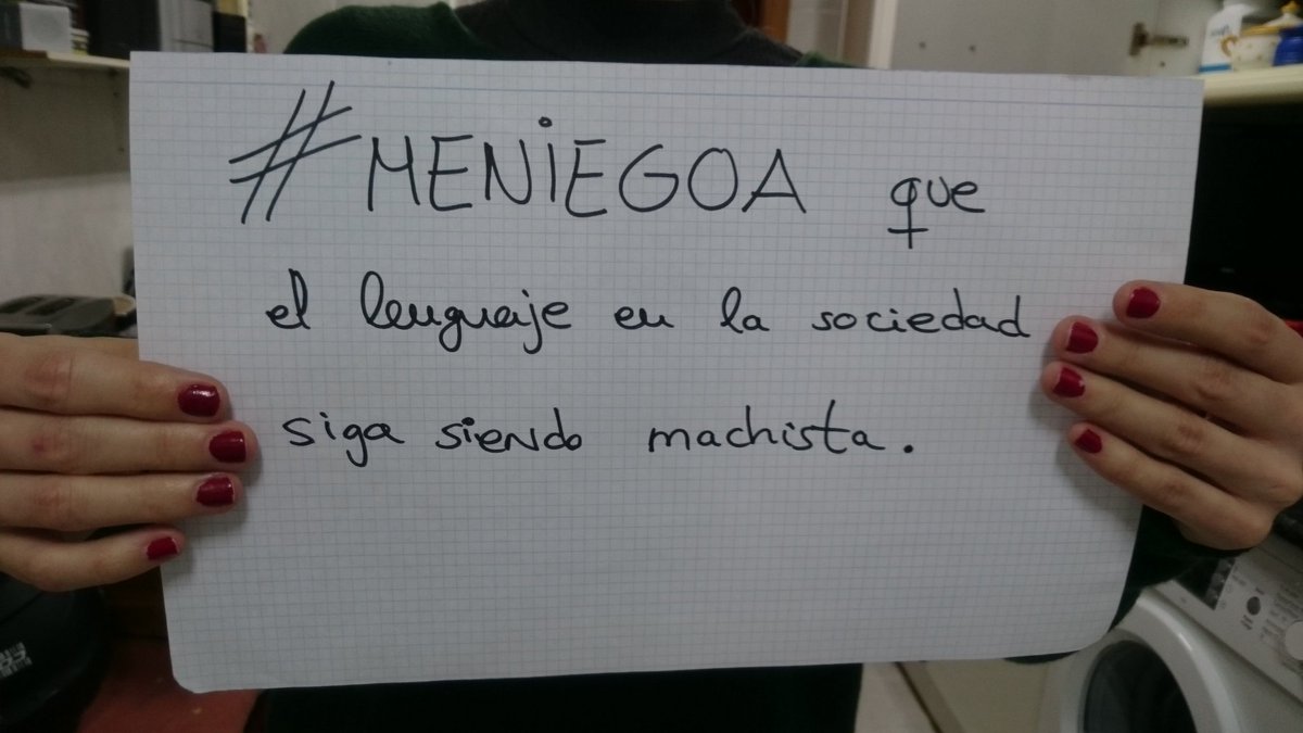 IrenePradaEche's tweet photo. #meniegoa que nuestra sociedad siga tendiendo al machismo en todas sus formas. #ContraLaViolenciaDeGenero y en favor de la #IgualdadDeGenero https://t.co/6RCI41Tl3c https://t.co/MzQWHpygA1