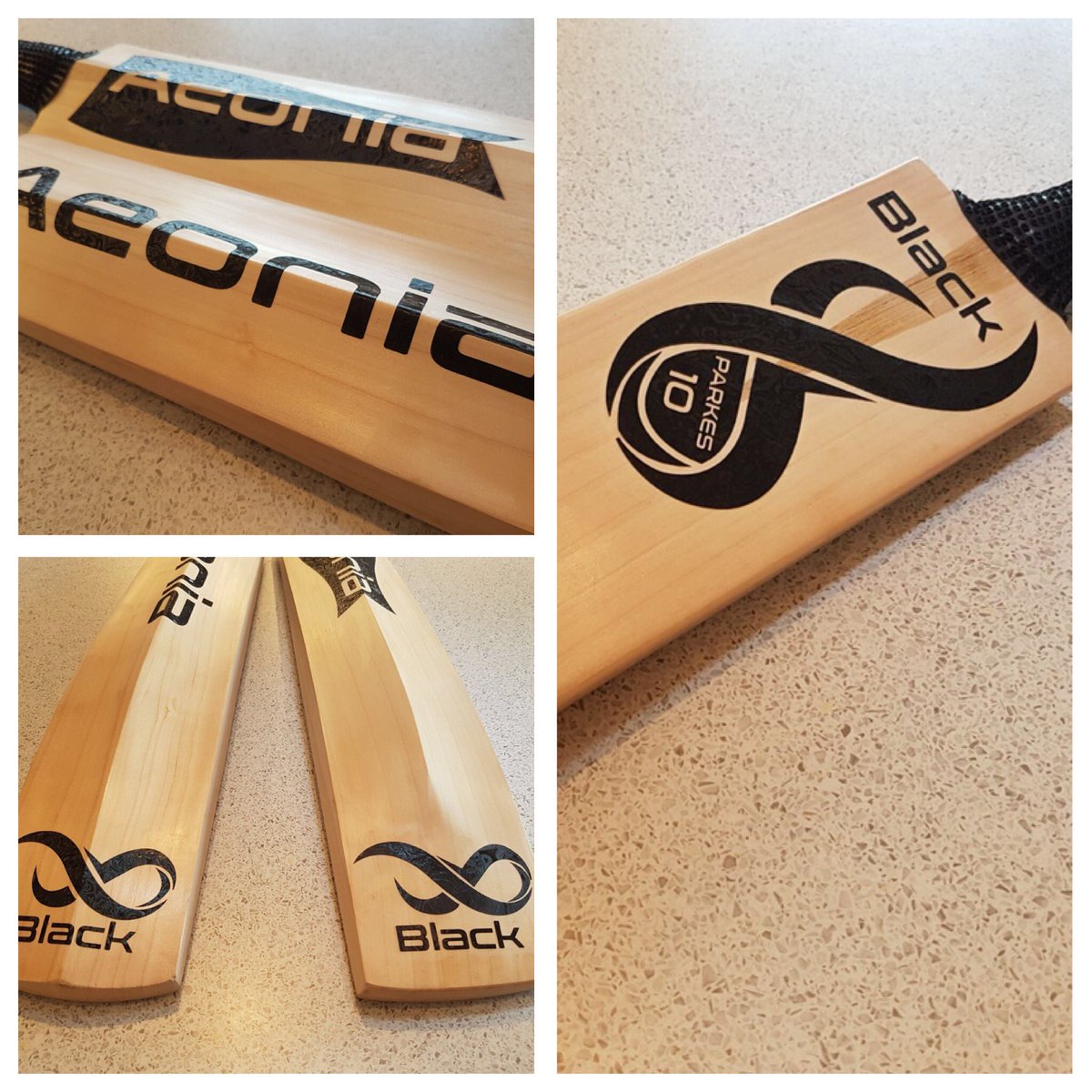 AeoniaActive's tweet photo. What do you think? 

As part of our new product development we have been testing a new cricket design. The Aeonia BLACK, we like it how about you?
#cricketbat #cricket #innovation #bespoke https://t.co/HIrwtUm396