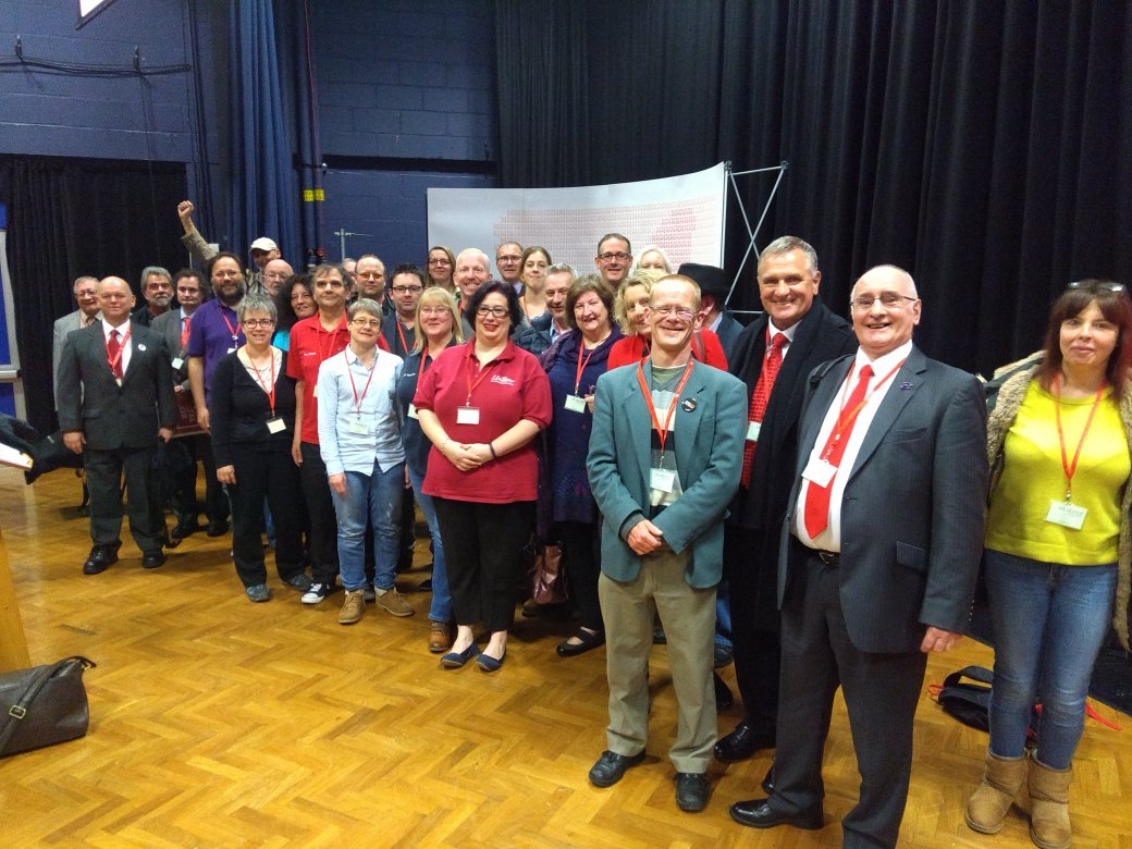 UNISONSW's tweet photo. What a brill group of @unionstogether delegates @SWLabourParty conference today! Proud to be part of one movement https://t.co/gxvV9SSDT9