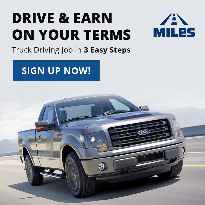 YourMilesApp's tweet image. Drivers on Demand! Sign Up with Miles App to be earn extra cash on your own terms.
Know more at yourmilesapp.com/driver
#TruckDriversHiring #LocalDrivingJobs #TruckDriversWanted
