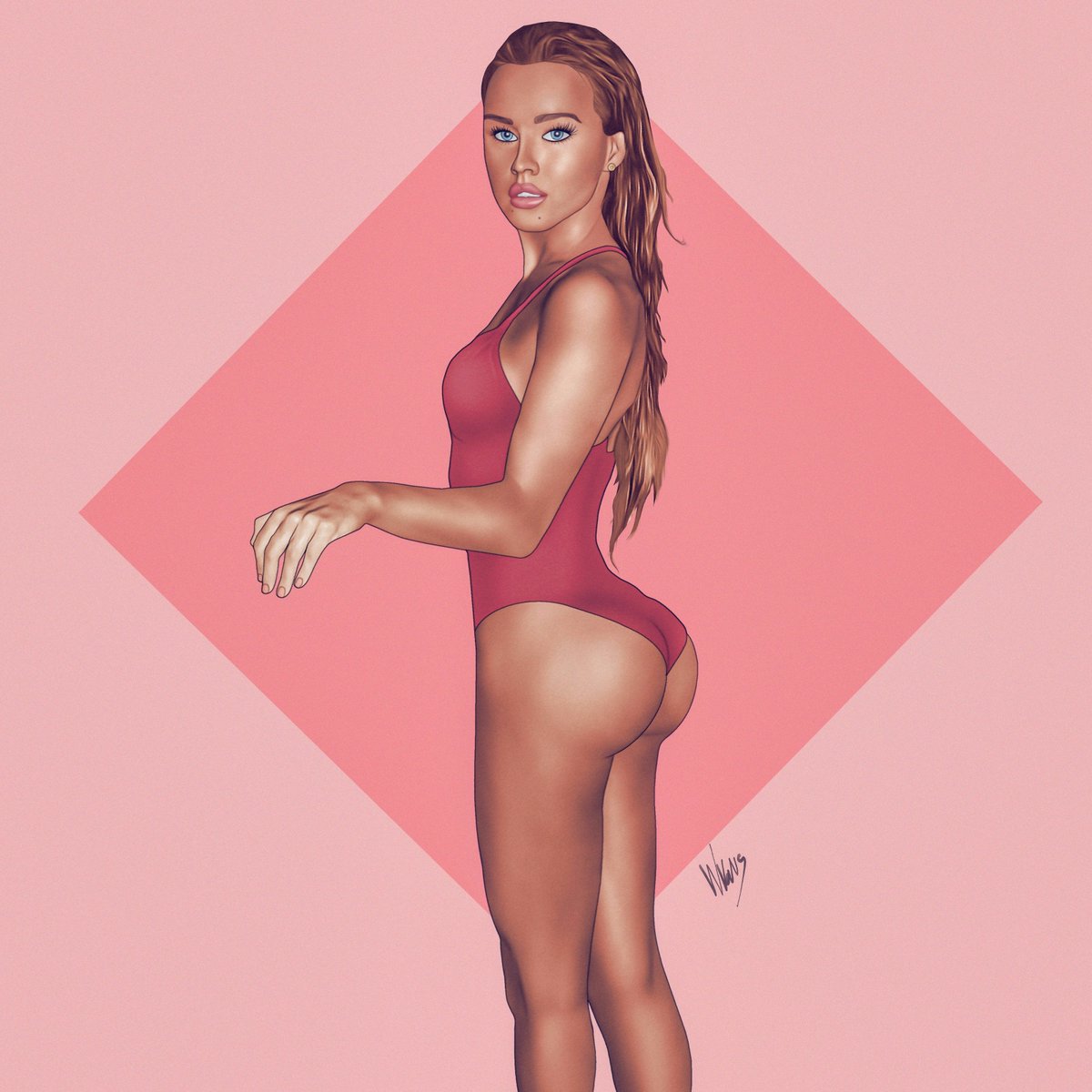 wvaus's tweet photo. Re-did one of my favorite drawings of the great @RosieMacWorld
20x20 Graphic/Colored Pencil x Minor Ink. 
"Put a ring on it."😋 https://t.co/p7SyeBlBGc