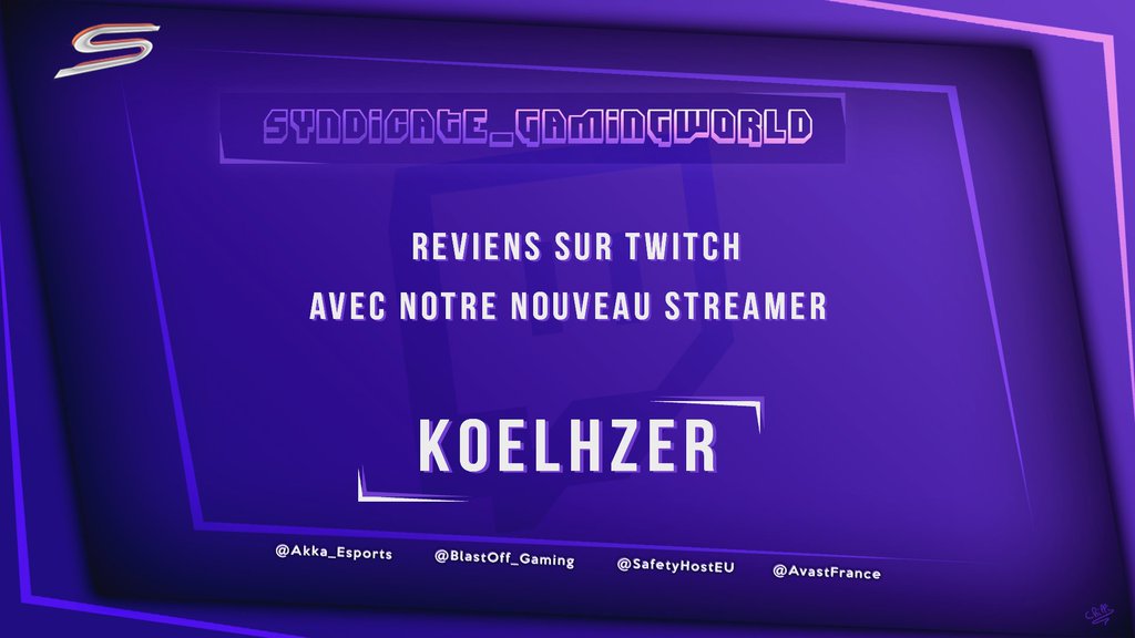 Syndicate_GG's tweet photo. [#Annonce] 🔴

@NezaaCOD nous rejoins en tant que nouveau streamer. 

Welcome home dude !

#ComingSoon #SyndicateGG https://t.co/AWvrTWLac6