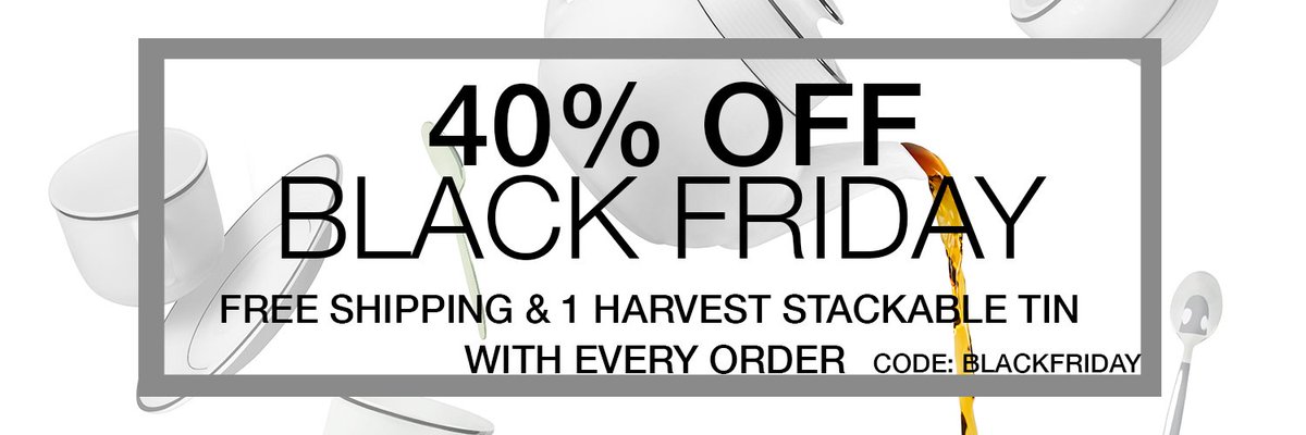 GypsyTea's tweet photo. Zhenas 40% off PLUS Free Shipping PLUS a harvest stackable tin with every purchase continues at https://t.co/bcMPGuZ1pg with code blackfriday. Our deepest savings of the season is NOW - dont miss out! https://t.co/M4FOL8SSJw