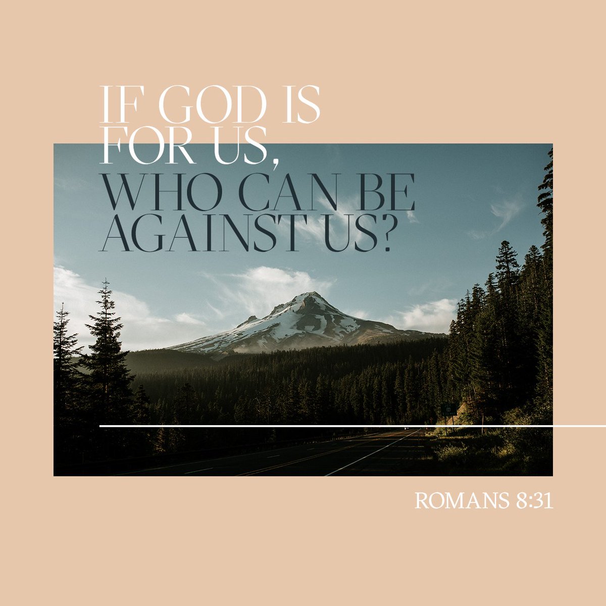 YouVersion's tweet photo. What, then, shall we say in response to these things? If God is for us, who can be against us? https://t.co/X5FkY6VaPz https://t.co/QYez0Uerve