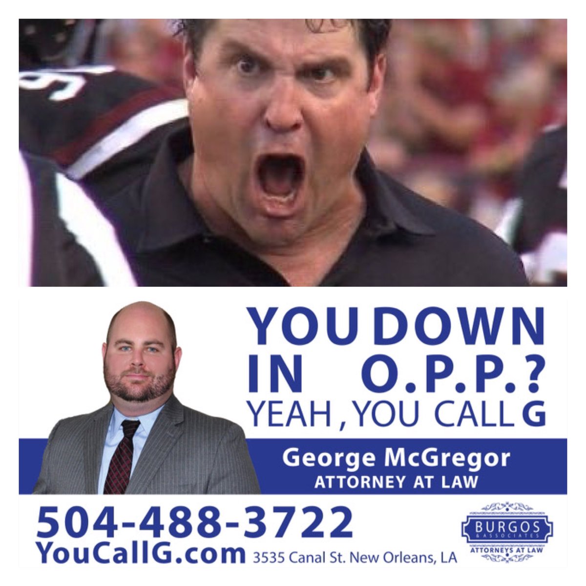 YouCallG's tweet photo. While we're still riding the #LaneTrain this week's #YeahYouCallG #CellBlockLock of the week is #MuschampFace USC Gamecocks as +14 home dogs v. Clemson @BurgosLawFirm https://t.co/WYLl0yRCnq