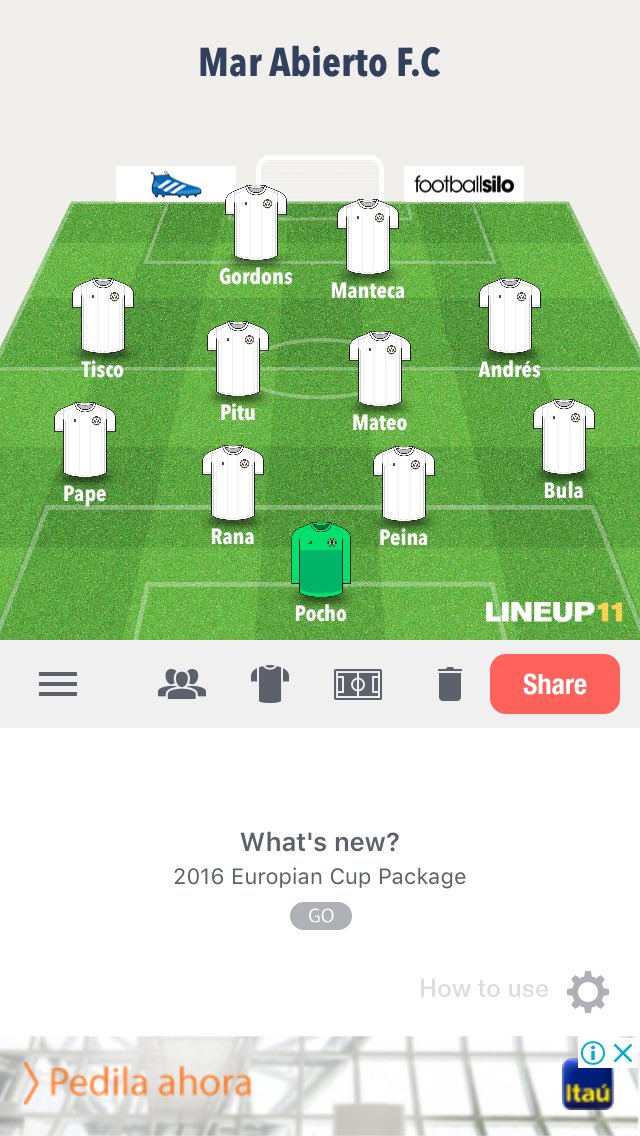 Así Sale el Tanguero para el partido de Hoy 💪🔵⚪️