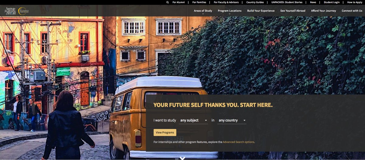 IFSAStudyAbroad's tweet photo. Have you heard? #ifsabutler got a new website! From an updated look to an improved program finder, there's so much to explore https://t.co/zhn91zTSpR #StudyAbroad https://t.co/Ae32SvsU8d