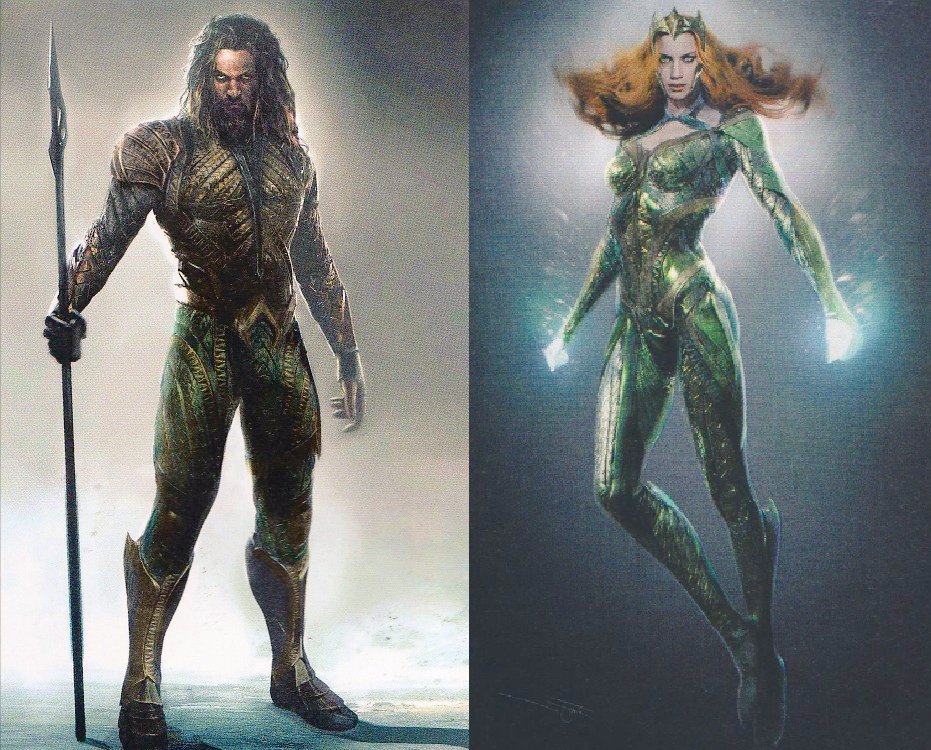 AquamanUniverse's tweet photo. Aquaman and Mera from The Art of #JusticeLeague! https://t.co/KuDLlWJFAD