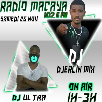 djerlinmixHT's tweet photo. Radio Macaya 102.5 Fm
#DjerlinMix on air🎧🎤 Al branche
1h-3h Invited Deejay #DjUltra
#FullVibe #OnDeck https://t.co/zuGfELwOjE