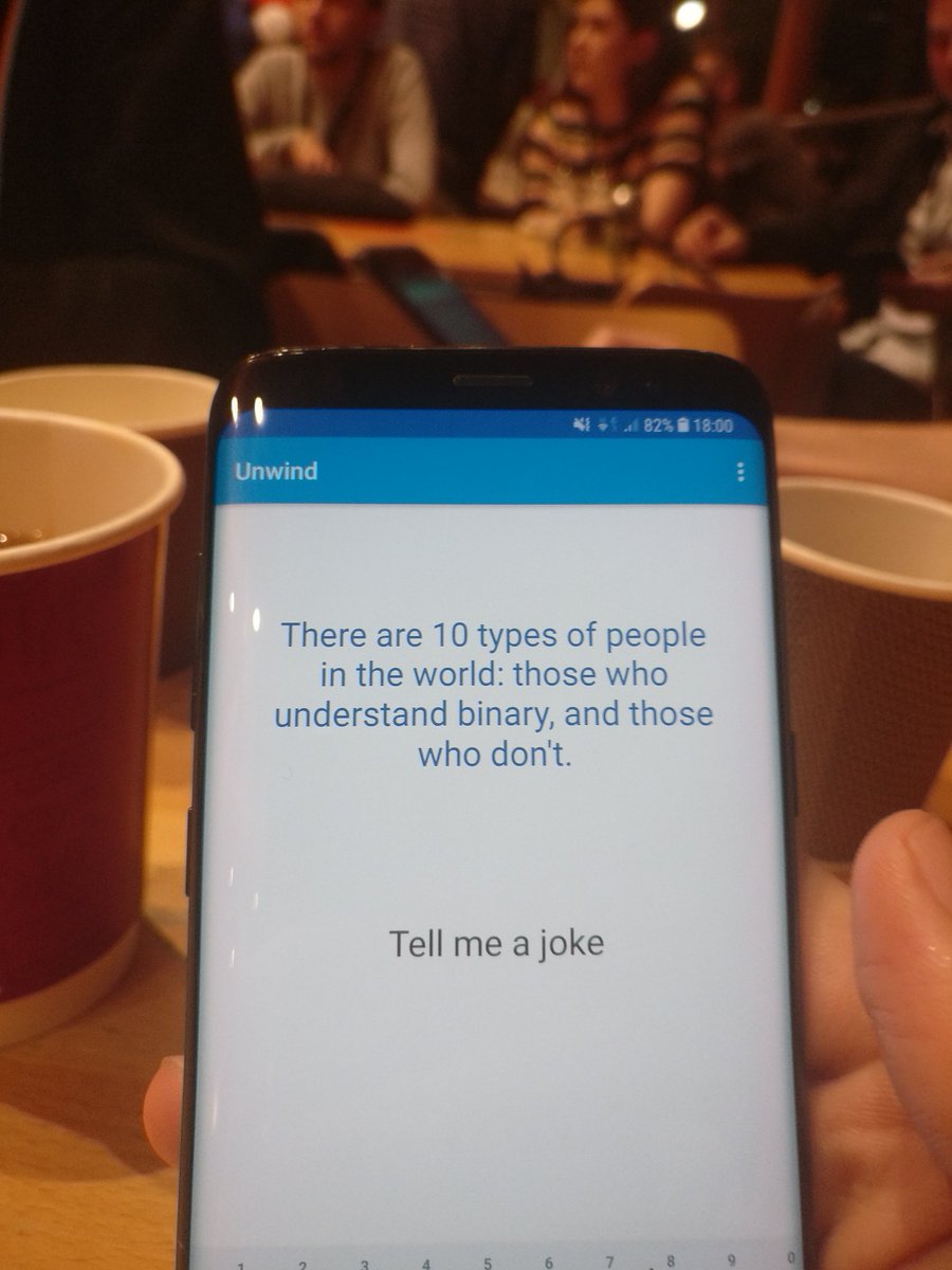 Want to take your mind off things? Enter unwind and it's repertoire of jokes. #SynctheCity