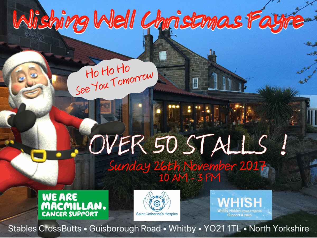 WishingWWhitby's tweet photo. Weather Forecast • 7 Degrees 🌞 Starts 10 AM ! 🎄🎅☕️🛒 Fantastic Stalls! Family Fun ! #wonderfulwhitby @saintcathsuk @macmillancancer @DiscoverCoast @Welcome2Yorks @WhitbyHour @TeesTweets @AmeliasChocolat @WHISHWhitby @StokoeMedia @TeesTweets @thewhitbyguide @Staith_es https://t.co/uJLaCsfFuT