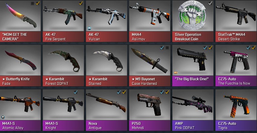 DaddyskinsCSGO's tweet photo. Which skin/knife in this case would you take into your inventory?🤔 https://t.co/ipJ2mpxjaY