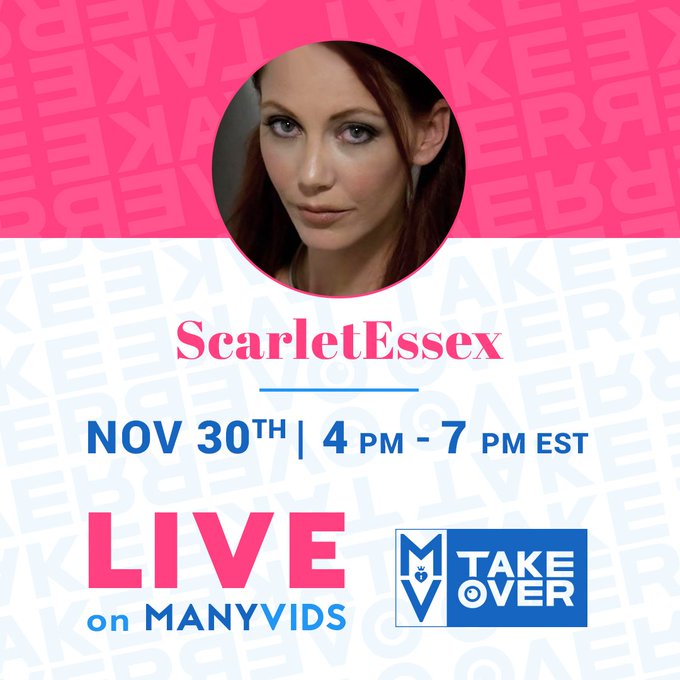 🎉Live Cam Takeover @ManyVids 🎉  📺⏩https://t.co/mnofKrH44d⏪📺  Nov 30th (4pm-7pm EST) (7pm-10pm PST)  @ManyvidsPromo<a class="tags" href="/tag/manyvids">@manyvids</a><a href="/tag/snapchat"class="tags"><span>#snapchat</span></a><a href="/tag/snap"class="tags"><span>#snap</span></a>