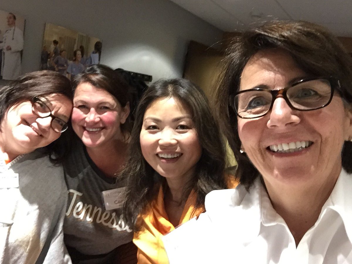VOLNursingDEAN's tweet photo. Thankful for @utknursing faculty like @carrie_bailey &amp; @tennalum  @IronButterfly27 ! Thanks for joining us in the skybox today! #volnurse https://t.co/GsNOdHIVc5