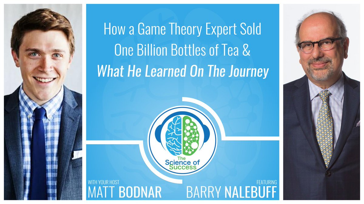 MattBodnar's tweet photo. How Game Theory Expert Sold One Billion Bottles of Tea &amp; What He Learned On The Journey @BarryNalebuff https://t.co/5oZOhrpoo2 #success #life https://t.co/vQizfan7q5