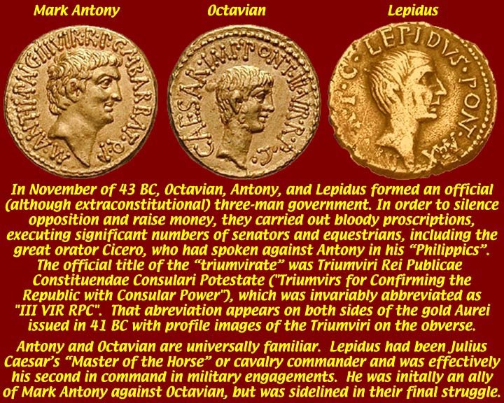 Roman History Auf Twitter Today 43bc Second Triumvirate Alliance Of Roman Leader Octavian Later Caesar Augustus Marcus Aemilius Lepidus And Mark Antony Formed Https T Co Jdbmnsl6jp