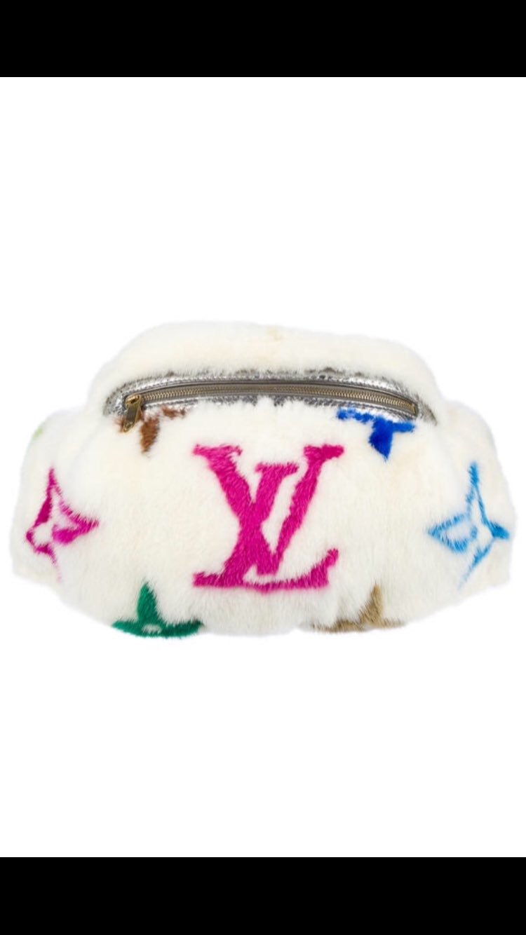 🏔 on X: @LouisVuitton @takashipom Louis Vuitton Multicolored Mink Fur  Cross-Body Bum Bag (F/W 2006)  / X