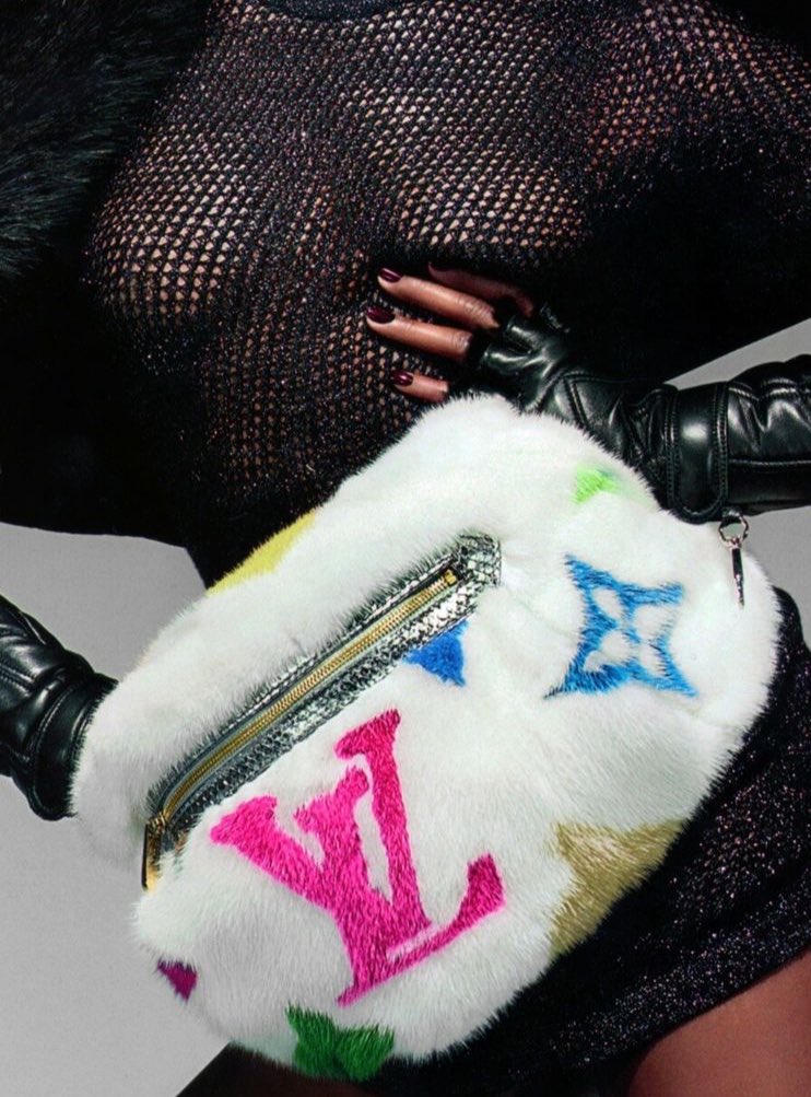 🏔 on X: @LouisVuitton @takashipom Louis Vuitton Multicolored Mink Fur  Cross-Body Bum Bag (F/W 2006)  / X